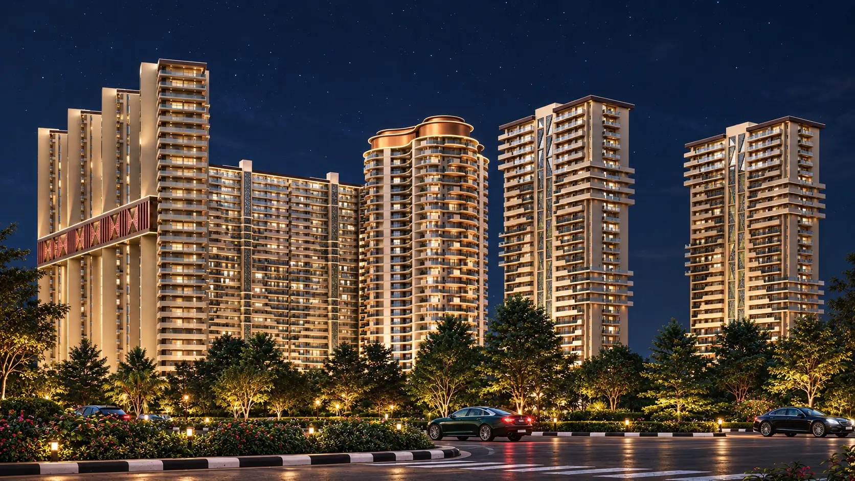 KS One-O-8 towers at night